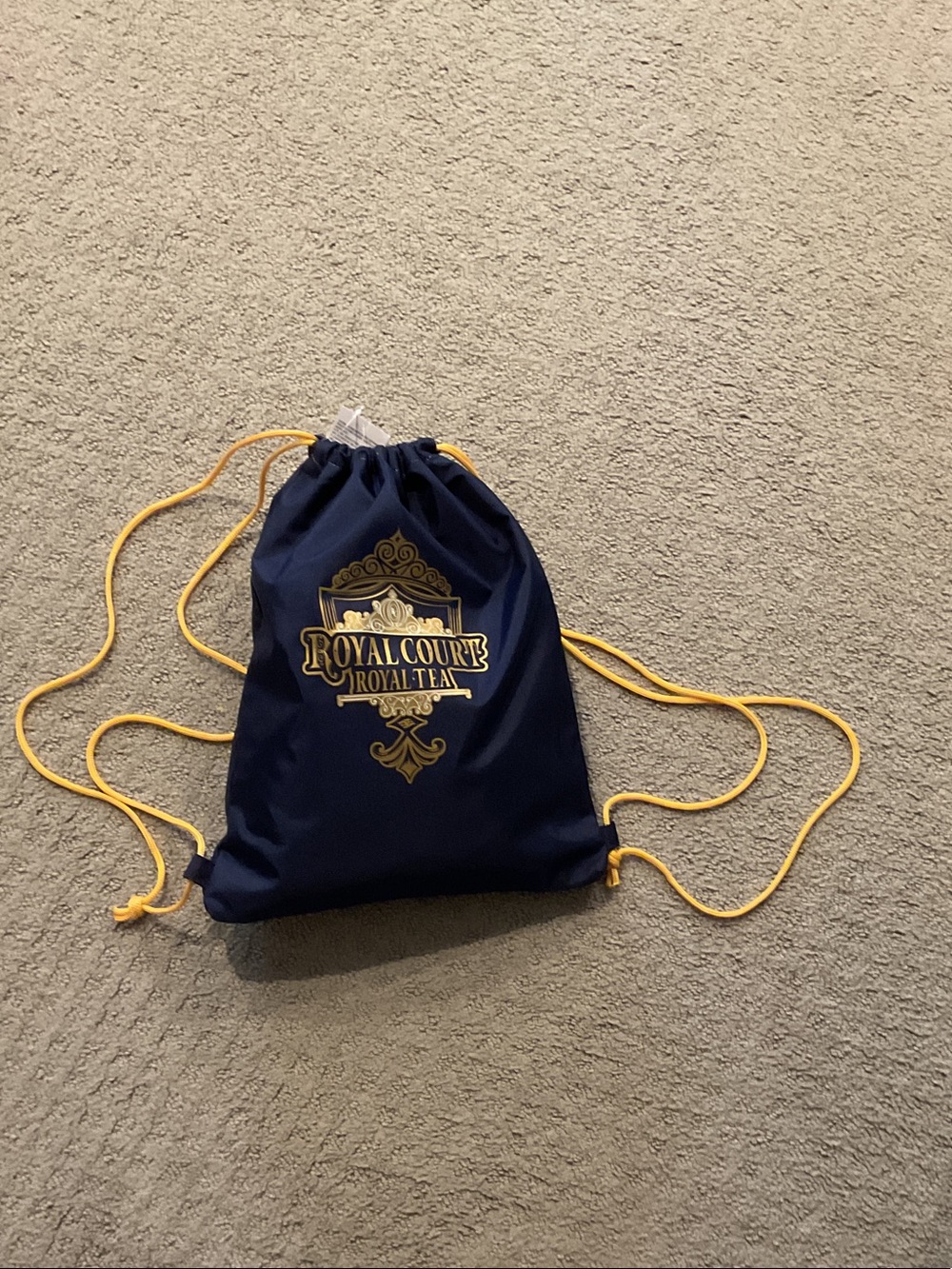 Royal Court Navy & Gold Drawstring Kids Toy Bag